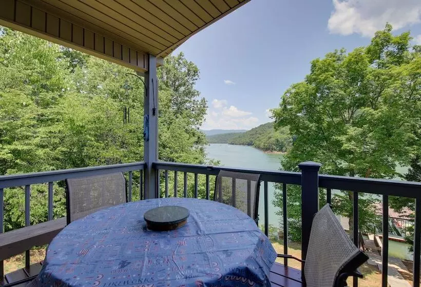 Lakefront Lafollette Home W/ Private Boat Slip!