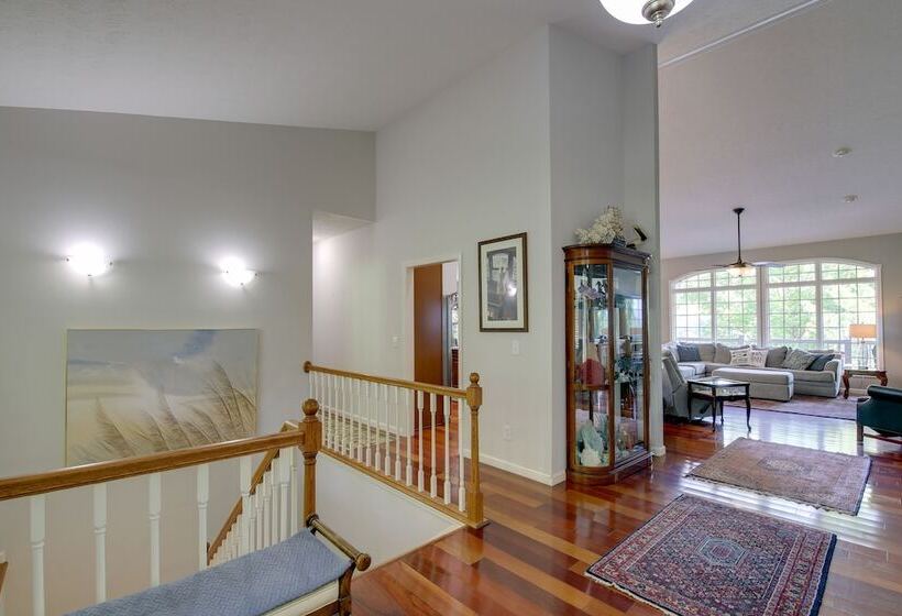 Lakefront Lafollette Home W/ Private Boat Slip!