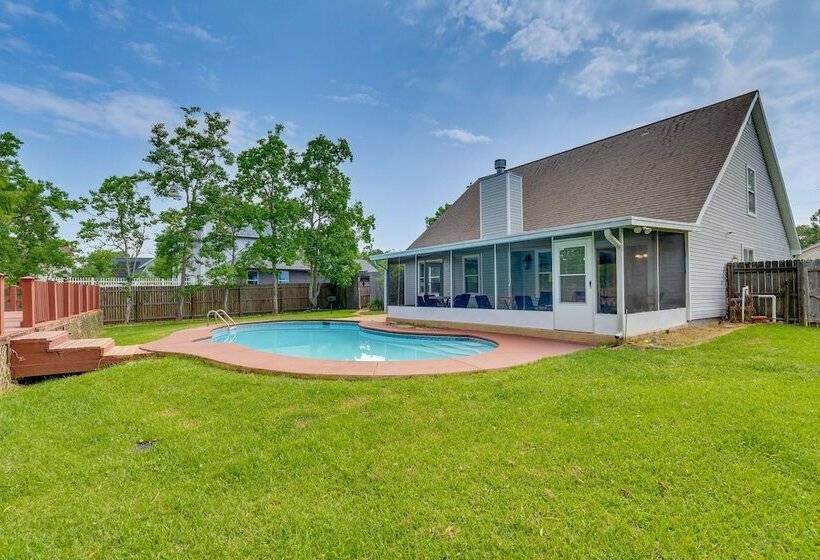 Mary Esther Home With Private Pool & Fireplace!