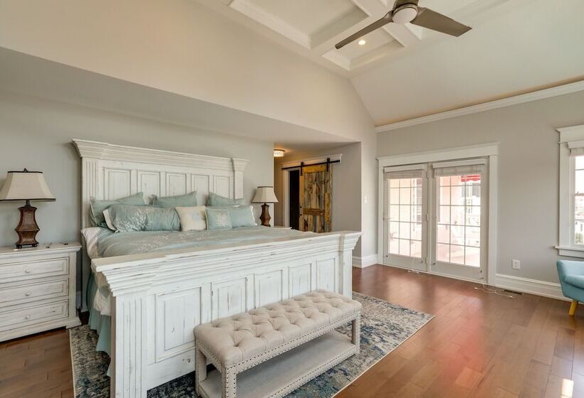 Waterfront Ocean City Escape W/ Large Deck, Pool!