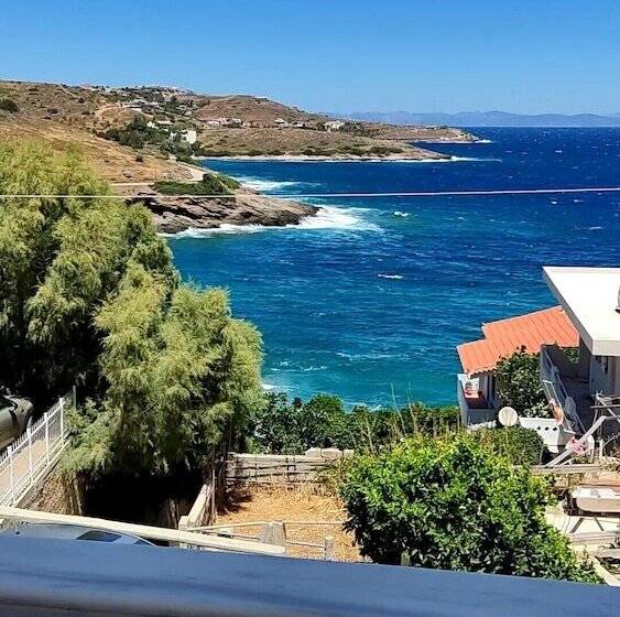 דירת נופש Sea View 2 Double Bed House In Keratea