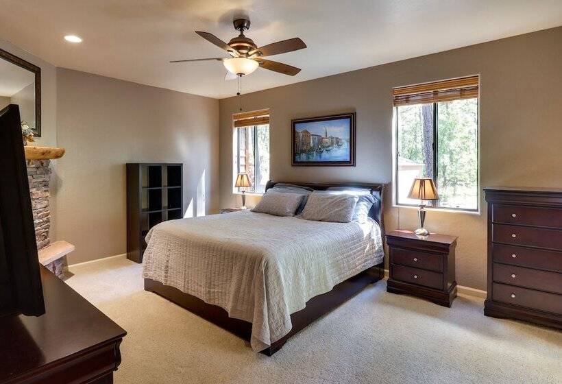 Wraparound Deck + Large Yard: Pinetop Home!