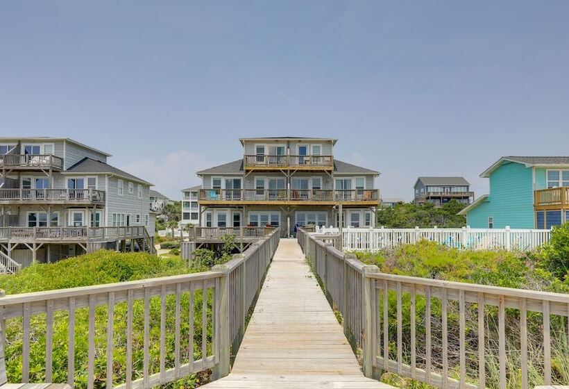 Oceanfront Emerald Isle Escape W/ Private Hot Tub!
