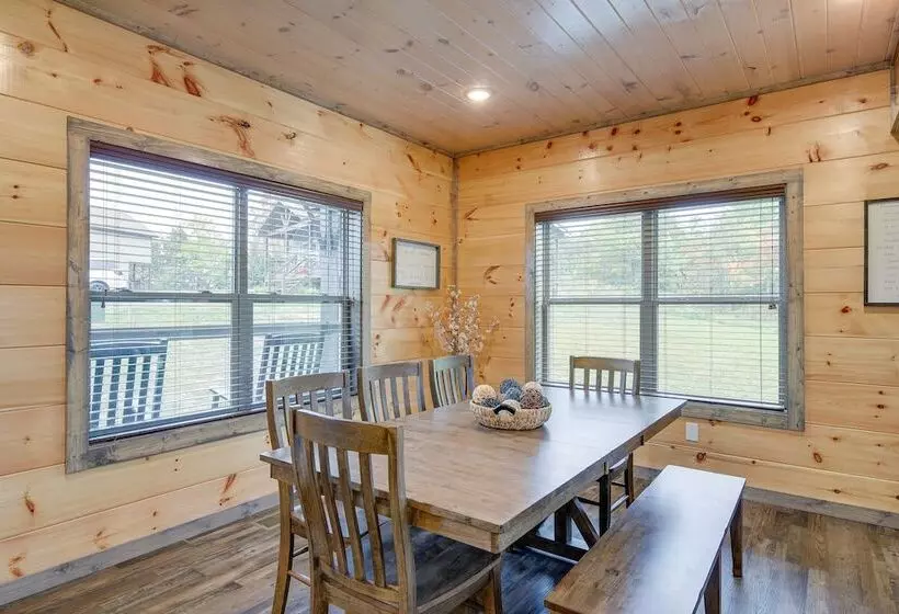 Hot Tub, Fireplace & Views: Sevierville Retreat!