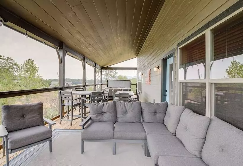 Hot Tub, Fireplace & Views: Sevierville Retreat!