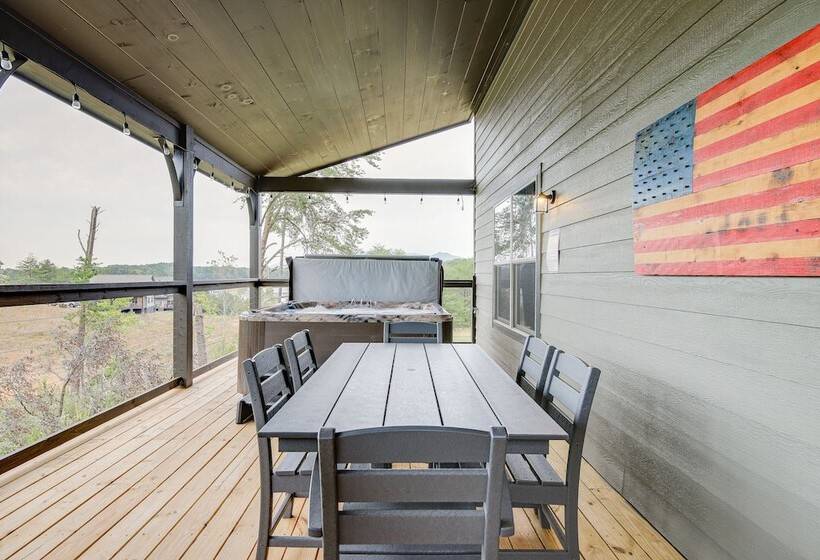 Hot Tub, Fireplace & Views: Sevierville Retreat!