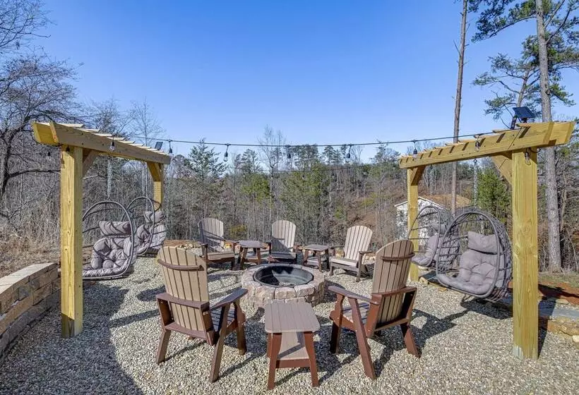 Hot Tub, Fireplace & Views: Sevierville Retreat!