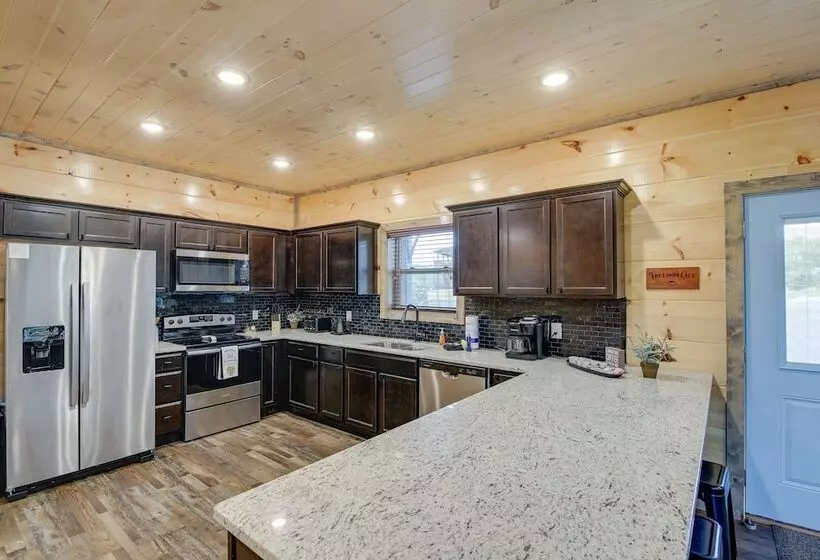 Hot Tub, Fireplace & Views: Sevierville Retreat!