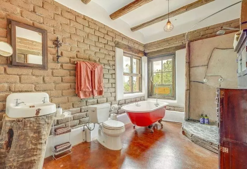 Historic Adobe Los Cerrillos Home W/ Mountain View