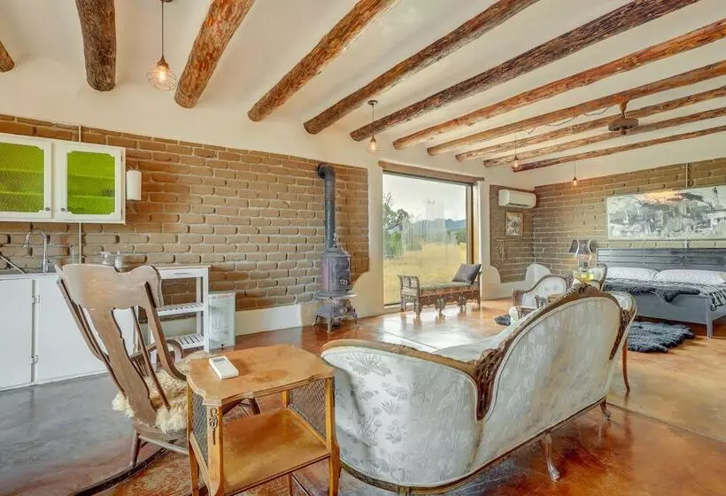 Historic Adobe Los Cerrillos Home W/ Mountain View