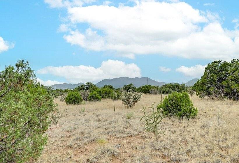 Historic Adobe Los Cerrillos Home W/ Mountain View