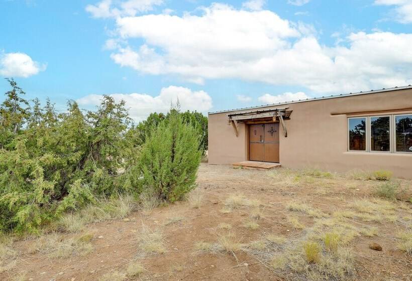 Historic Adobe Los Cerrillos Home W/ Mountain View