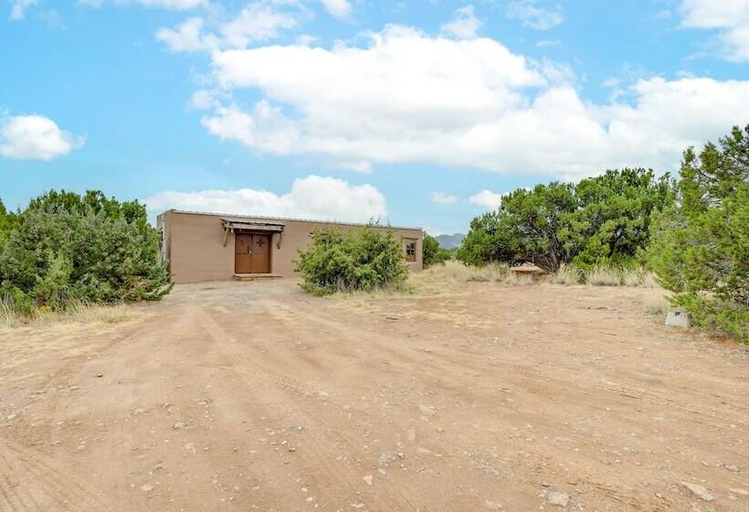 Historic Adobe Los Cerrillos Home W/ Mountain View