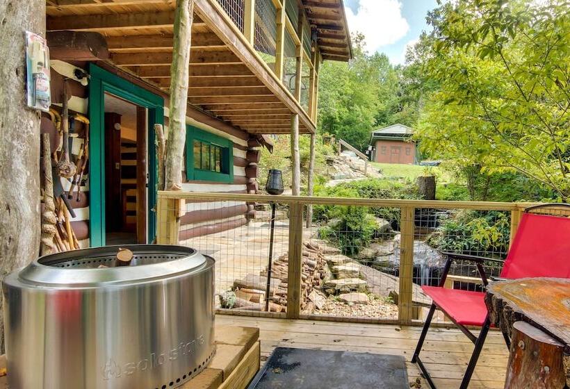 Pisgah Forest Cabin W/ Mountain + Waterfall Views!