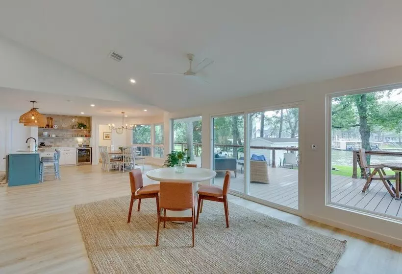 Private Dock: Lakefront Enchanted Oaks Retreat