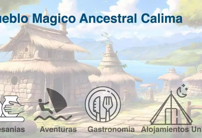 ベッドアンドブレックファースト Pueblo Mágico Ancestral Calima   Alojamiento Unico