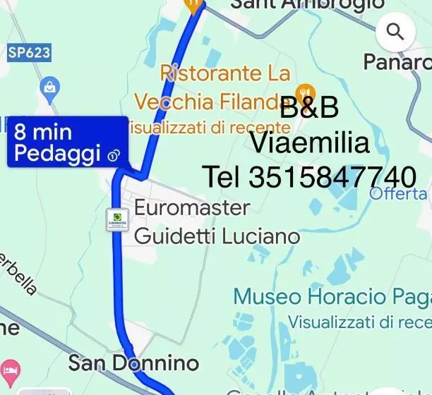 تختخواب و صبحانه Viaemilia