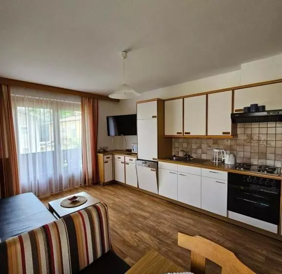ホテル Ferienwohnungen Haus Schett
