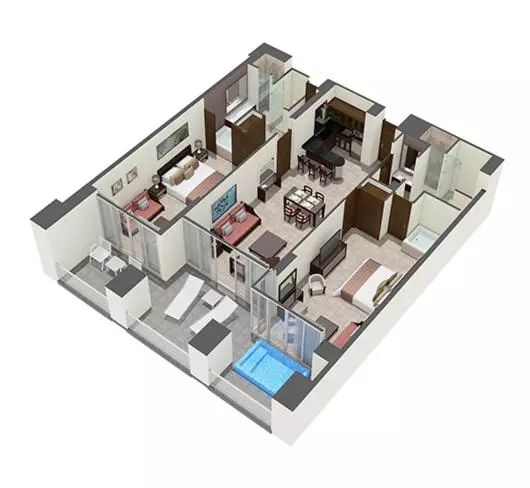 Lomakeskus Vidanta Grand Mayan 1 Bedroom Suite