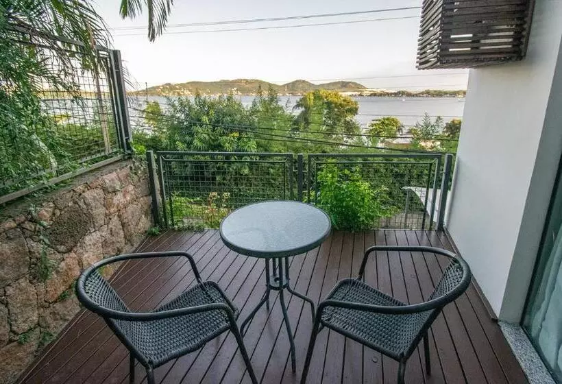 ペンション Suítes Com Vista Espetacular Da Lagoa Da Conceição