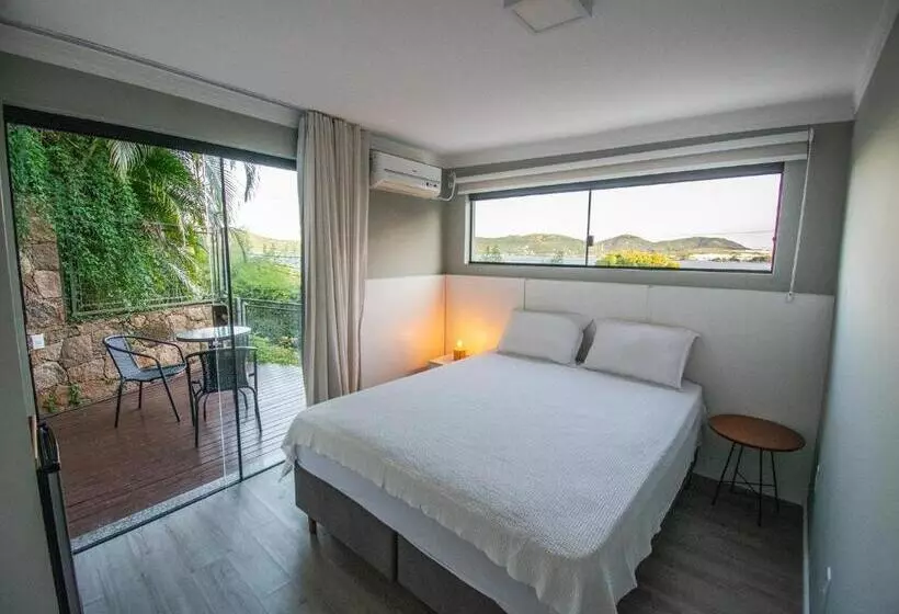 ペンション Suítes Com Vista Espetacular Da Lagoa Da Conceição