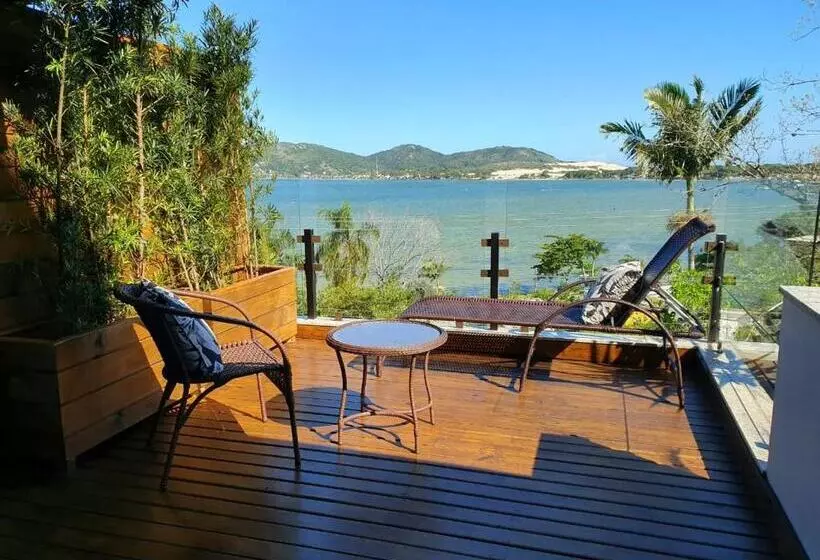 ペンション Suítes Com Vista Espetacular Da Lagoa Da Conceição