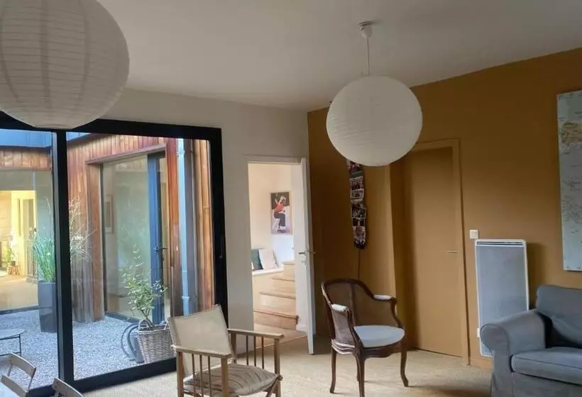 ペンション Chambre à La Campagne Proche Des Grands Axes   Espace Travail Et Détente