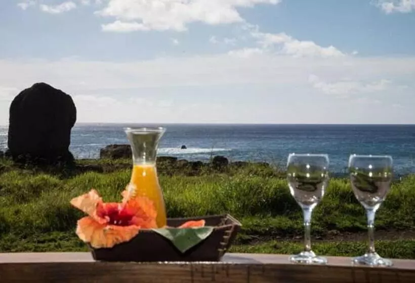 ベッドアンドブレックファースト Ngahu Bungalows Alojamiento Frente Al Mar En El Centro De Rapa Nui