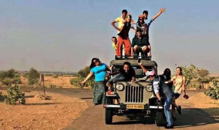 ホテル Golden Rose Heritage Desert Safari Camp Jaisalmer