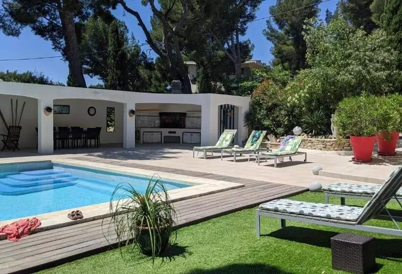 ペンション Villa Serena   Piscine, Tennis   Plage Sable 700m