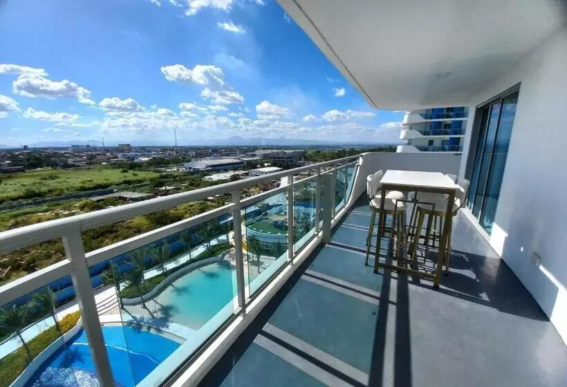 تختخواب و صبحانه Family Room 1br Huge Balcony In Azure North