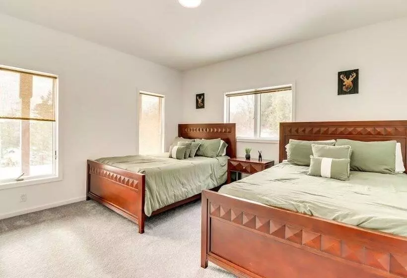 Deck & Lake View: Spacious Long Pond Home!