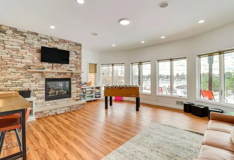 Deck & Lake View: Spacious Long Pond Home!