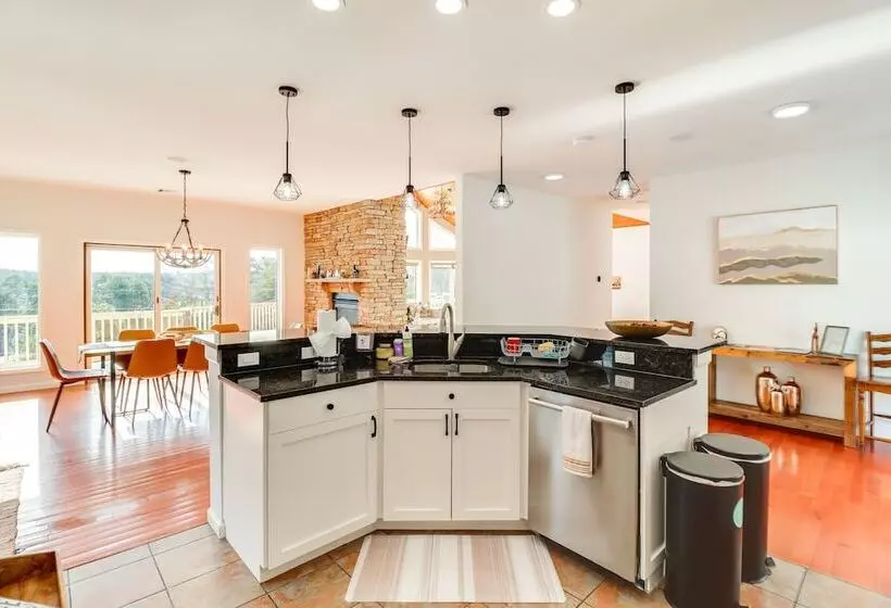 Deck & Lake View: Spacious Long Pond Home!