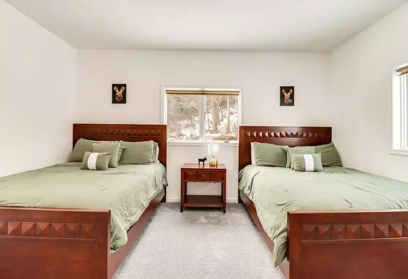 Deck & Lake View: Spacious Long Pond Home!