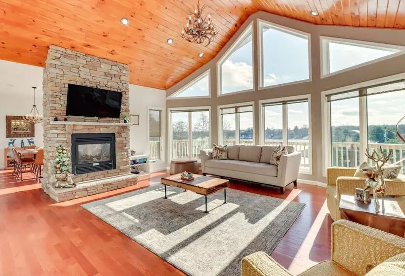 Deck & Lake View: Spacious Long Pond Home!