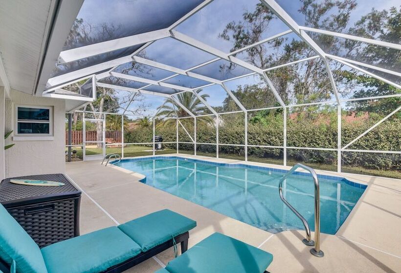 Palm Coast Home W/ Heated Pool, Fire Pit & Bbq!