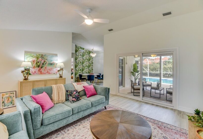 Palm Coast Home W/ Heated Pool, Fire Pit & Bbq!