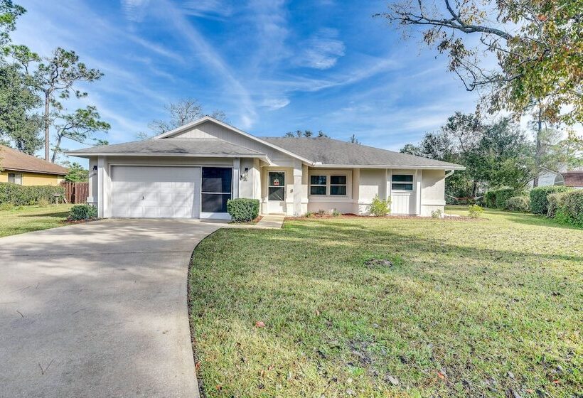 Palm Coast Home W/ Heated Pool, Fire Pit & Bbq!