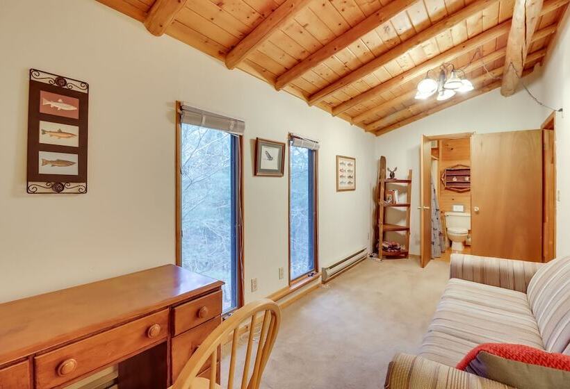 Secluded Cresco Log Cabin W/ Fire Pit!