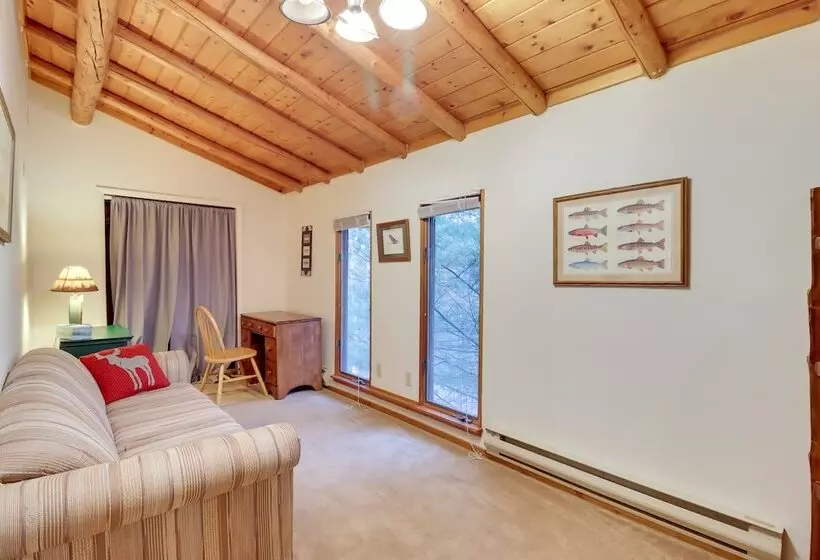 Secluded Cresco Log Cabin W/ Fire Pit!