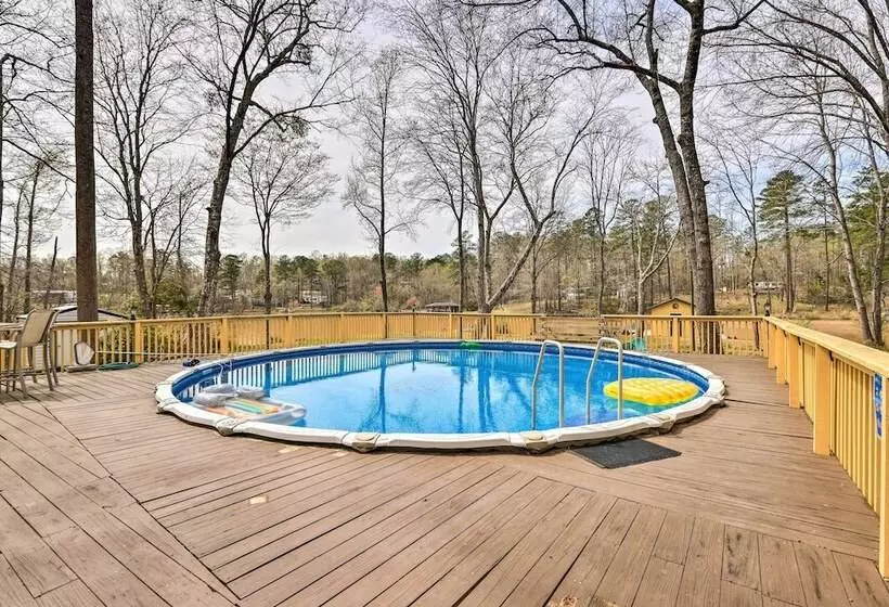 Lakefront Sparta Home W/ Private Pool & Dock!