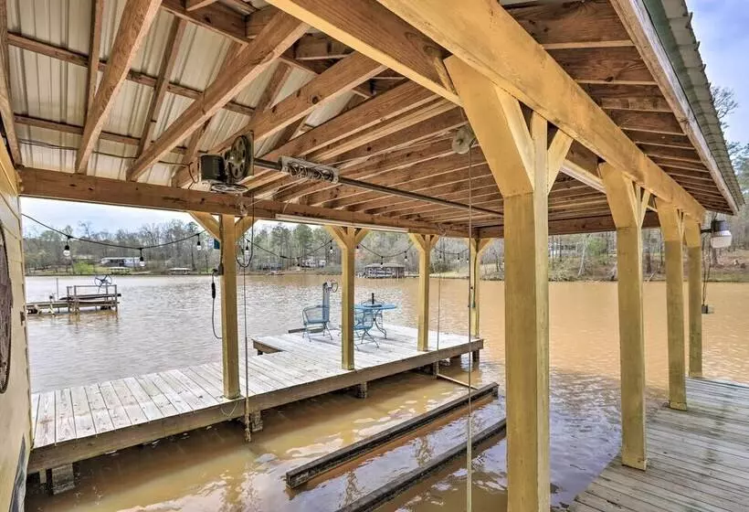 Lakefront Sparta Home W/ Private Pool & Dock!