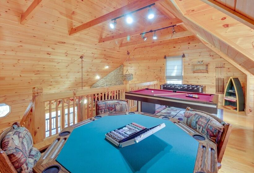 Riverfront Cabin W/ Wraparound Decks & Fire Pit!