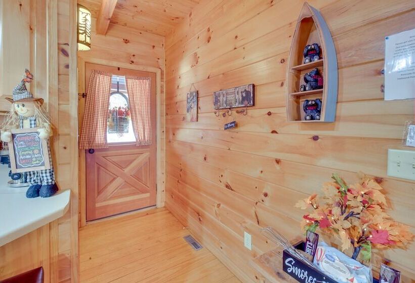 Riverfront Cabin W/ Wraparound Decks & Fire Pit!