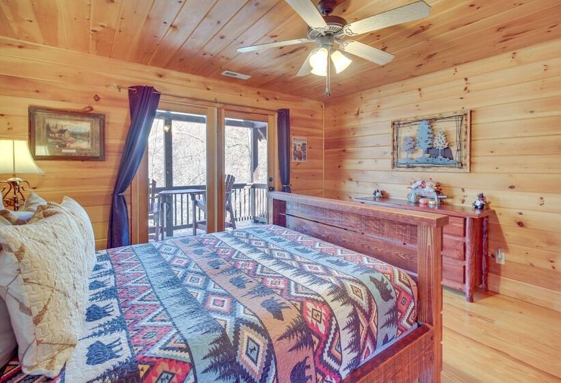 Riverfront Cabin W/ Wraparound Decks & Fire Pit!