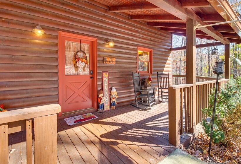 Riverfront Cabin W/ Wraparound Decks & Fire Pit!
