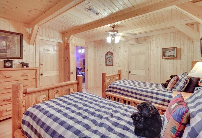 Riverfront Cabin W/ Wraparound Decks & Fire Pit!