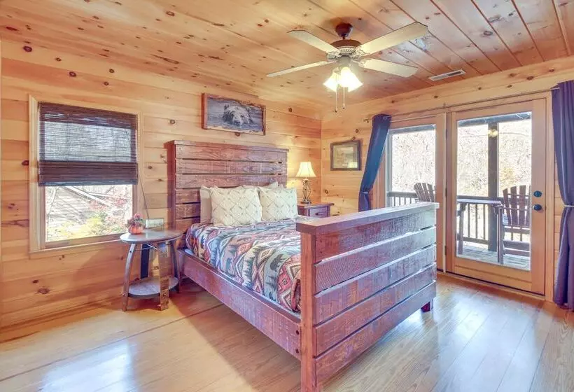 Riverfront Cabin W/ Wraparound Decks & Fire Pit!