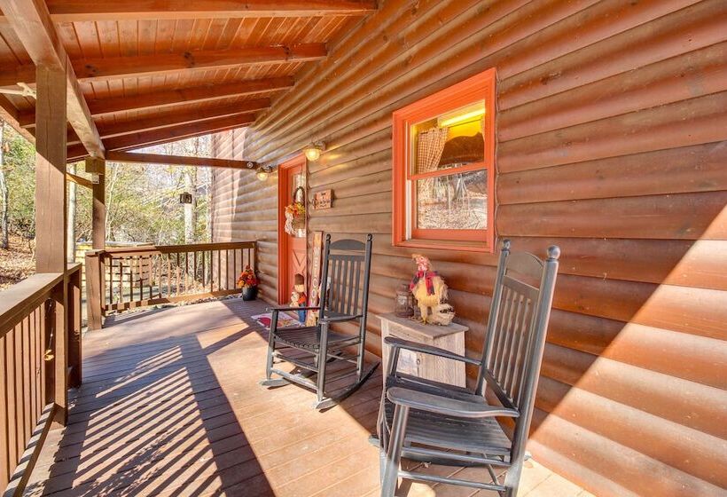 Riverfront Cabin W/ Wraparound Decks & Fire Pit!